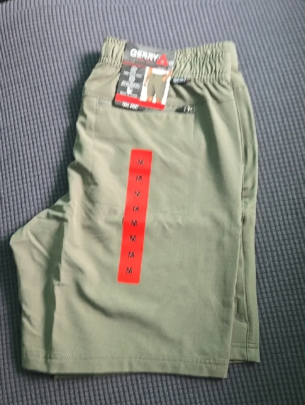 Gerry Olive Green Trail Short with Elastic Waist - Picture 1 of 7